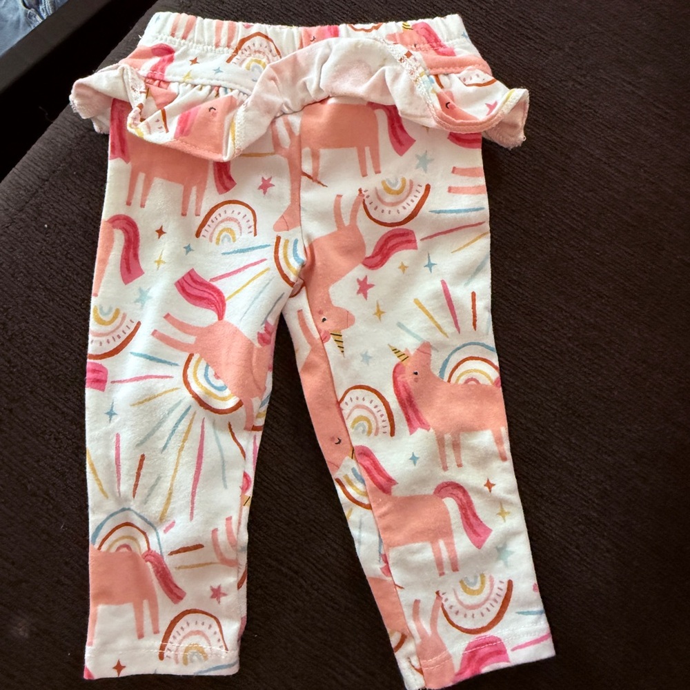 Garanimals Pink and White Baby Leggings